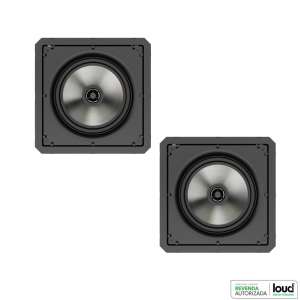 Kit Amplificador de Parede Bluetooth LAC NV1 + 4 Caixas Acústicas de Embutir SQ6-PASS BL Loud