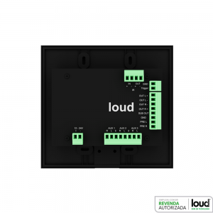 Kit Amplificador de Parede Bluetooth LAC NV1 + 4 Caixas Acústicas de Embutir LR6-PASS BL Loud