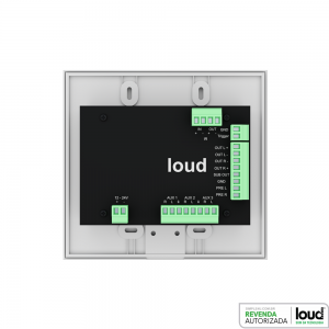 Kit Amplificador de Parede Bluetooth LAC NV1 + 4 Caixas Acústicas de Embutir SQ5-50 Loud