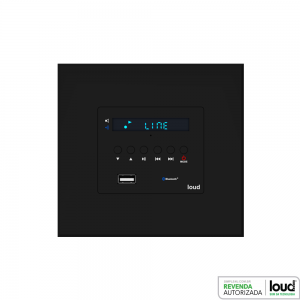 Kit Amplificador de Parede Bluetooth LAC NV1 + 4 Caixas Acústicas de Embutir SQ5-50 Loud