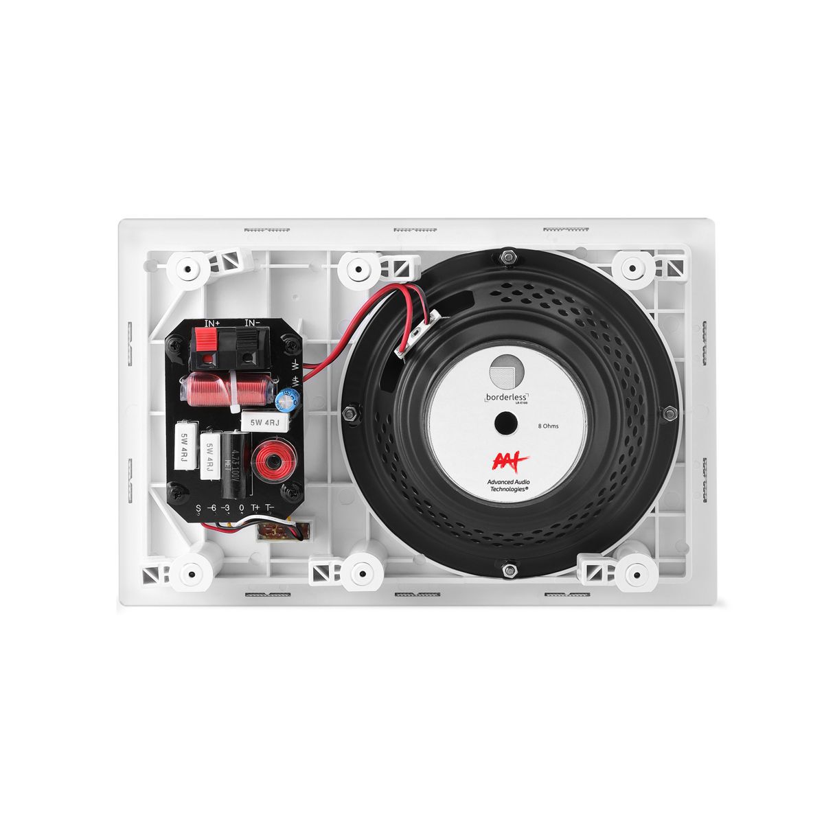 Kit 5.1.2 Dolby Atmos Caixa Acústica de Embutir LCR-A100 + LR-E100 + NQ6-M100 + Subwoofer Compact Cube 8 AAT