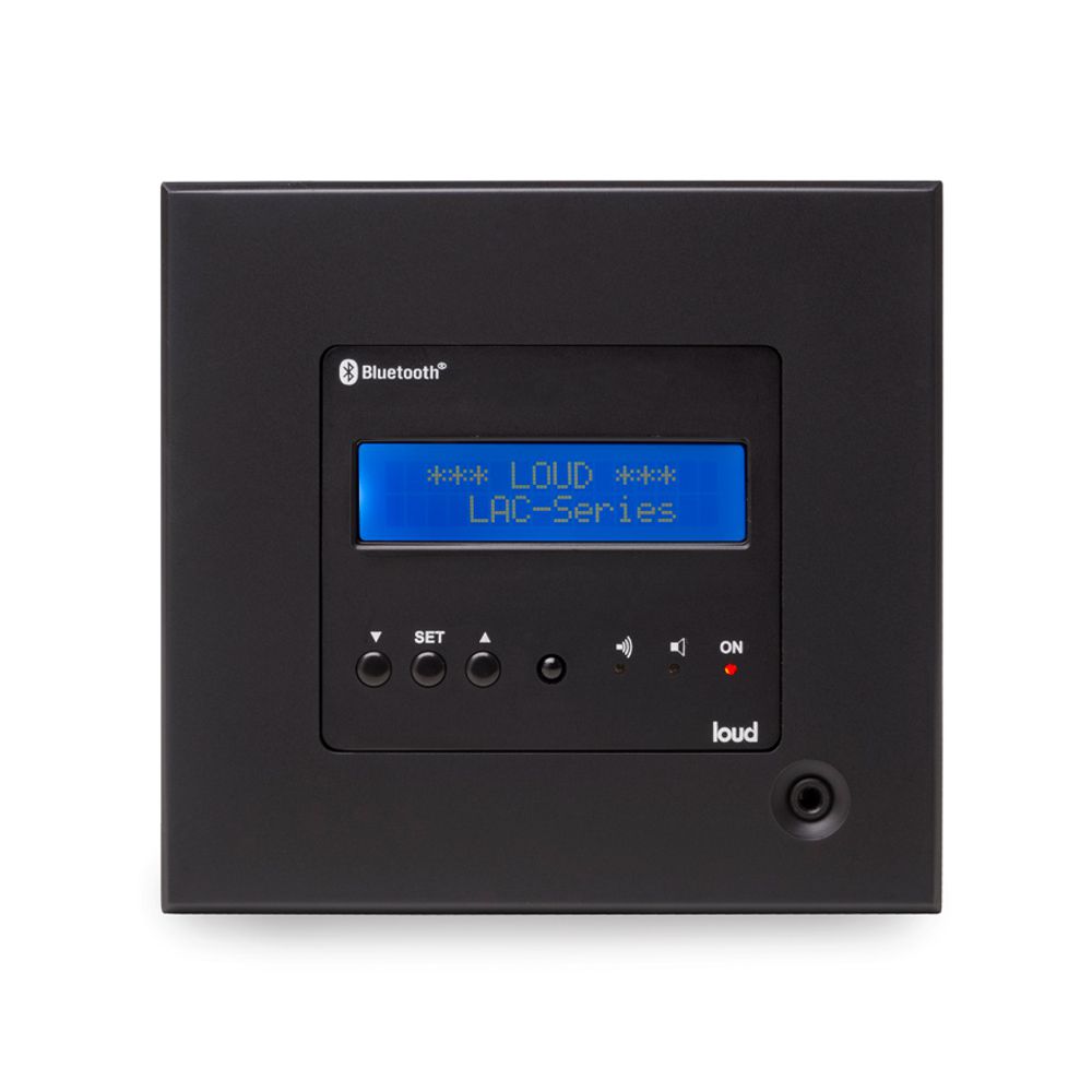 Kit Amplificador de Parede Bluetooth LAC NG BLACK + 2 Caixa Acústica de Embutir SQ5-50 Loud