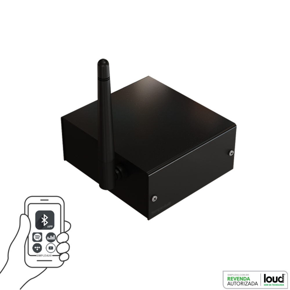 Kit Caixa de Embutir no Gesso SQ6-60 C/ Bluetooth Áudio Streaming EASY LA-BT-2 Loud