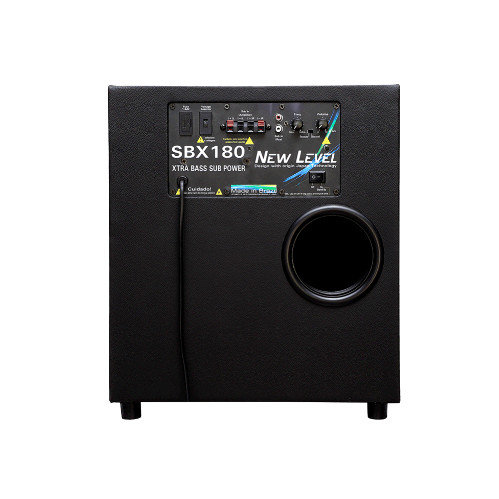 Subwoofer Ativo 12" X Bass 180W RMS SBX180-12 New Level
