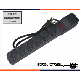 Filtro de linha Circuit Breaker 6 tom - ABS c/1M
