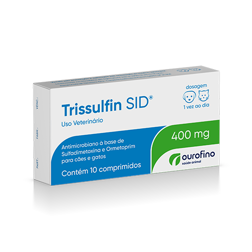 Antimicrobiano Trissulfin Sid 400mg Ouro Fino