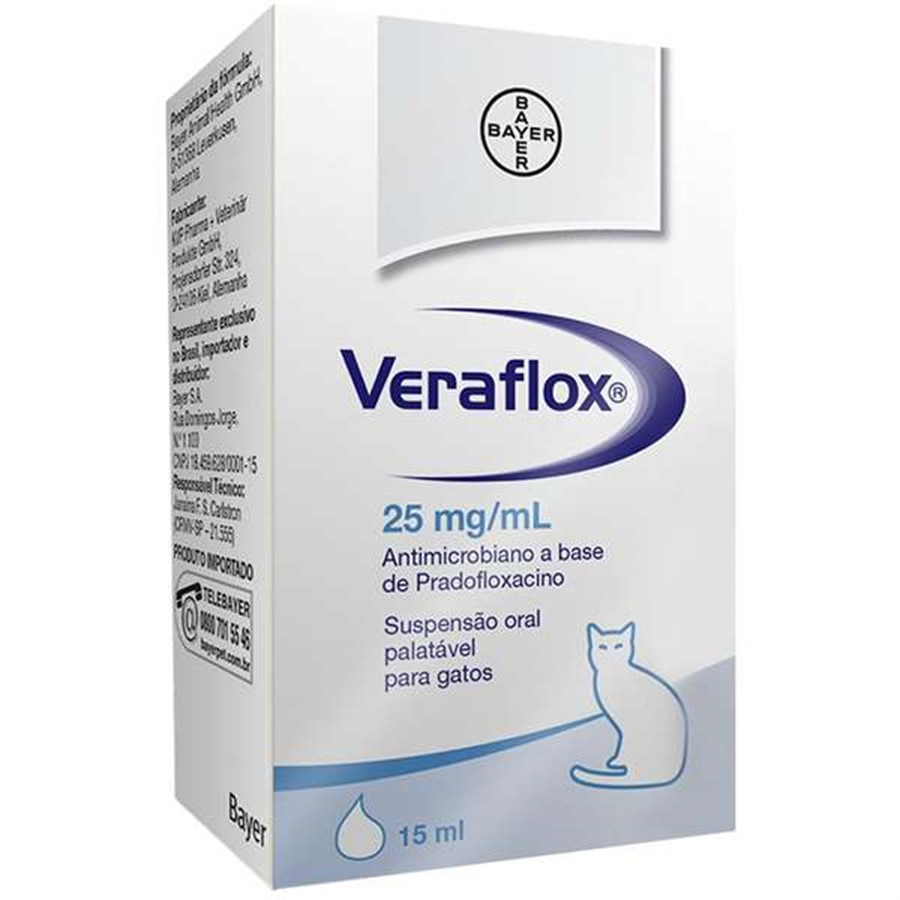 Antimicrobiano Veraflox para Gato Bayer 15ml