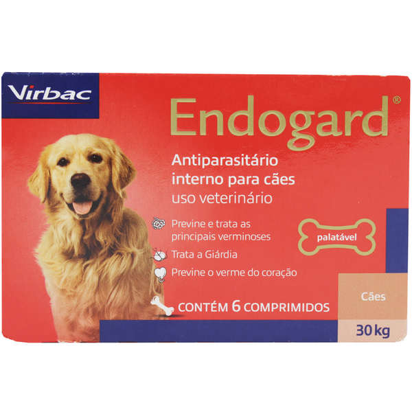 Endogard Vermífugo Cães até 30 kg com 2 comprimidos