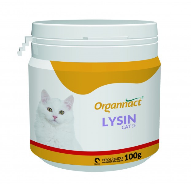  Lysin Cat SF Suplemento Vitamínico 100 g Organnact