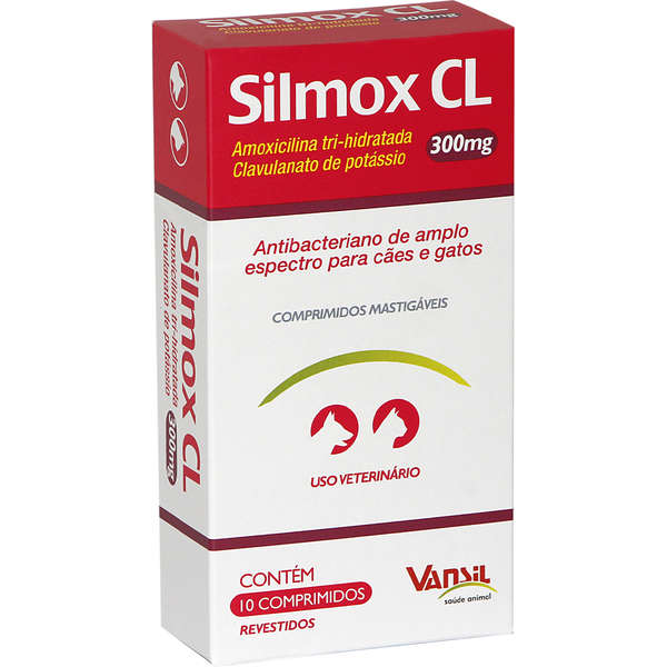 Silmox CL Antibacteriano para Cães e Gatos - 300mg