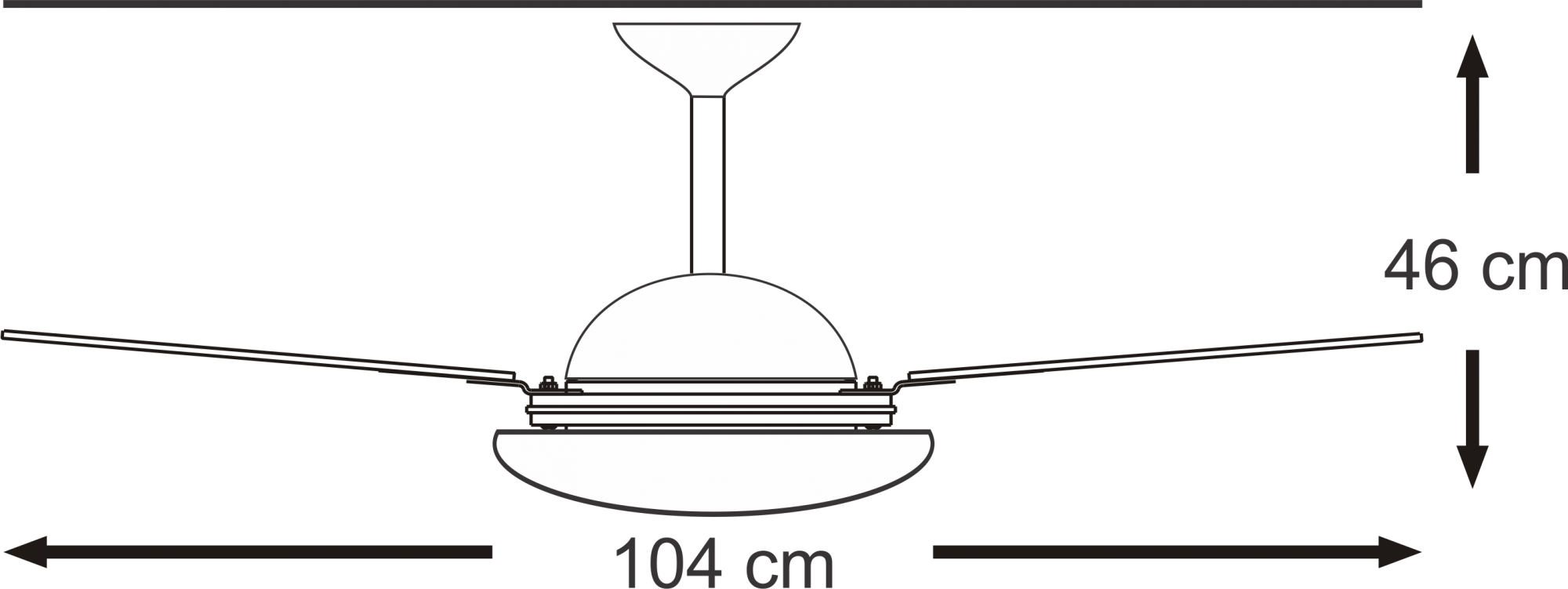 Ventilador de Teto Infinity Max Branco 3 Pás MDF Branco 110V 1007