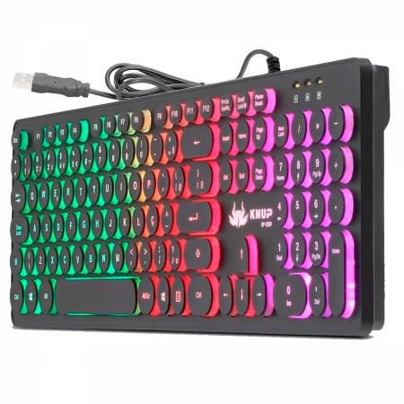 Teclado Gamer Led Luminoso Colors USB para Jogos PC