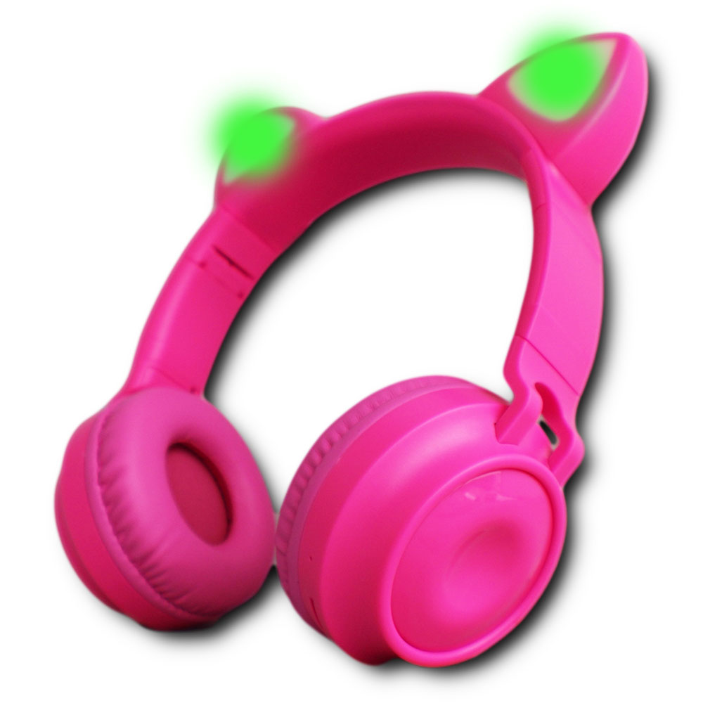 Fone Headphone Ouvido Orelha De Gato Bluetooth Led Coloridos