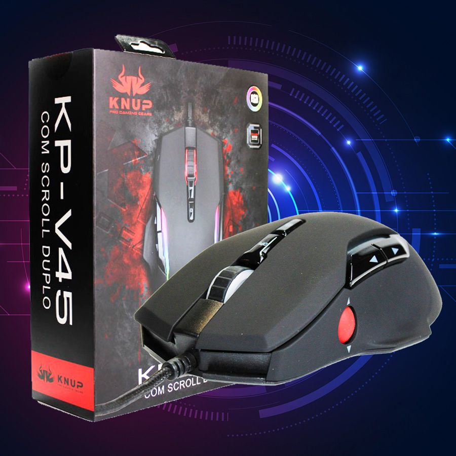 Mouse Gamer Premium Led Rgb 7200 Pixart Processador Beiyng