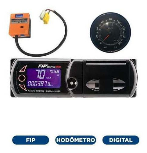 Tacografo Spy32 + Velocimetro Digital + Conversor Kline Fip