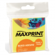 Bloco Adesivo Maxprint 76 X 76mm com 3 Cores Neon 74169-1