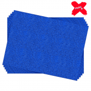 Placa E.V.A Glitter 60x40cm Azul Escuro 05un Make+