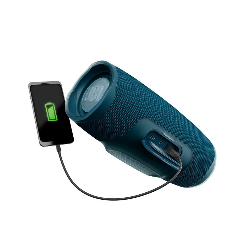 Caixa de som portátil JBL Charge 4 Bluetooth 20 horas de reprodução à prova de água Azul