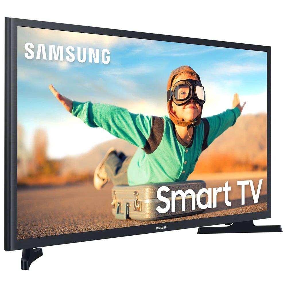 Smart TV LED 32" HD Samsung T4300 com HDR, Sistema Operacional Tizen, Wi-Fi, Espelhamento de Tela, Dolby Digital Plus, HDMI e USB - 2020