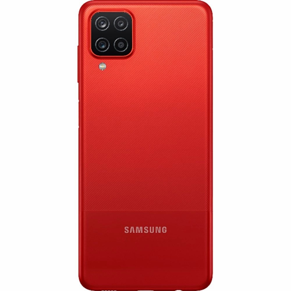 Smartphone Samsung Galaxy A12 Branco 64GB, Tela Infinita de 6.5", Câmera Quádrupla, Bateria 5000mAh, 4GB RAM e Processador Octa-Core - Vermelho