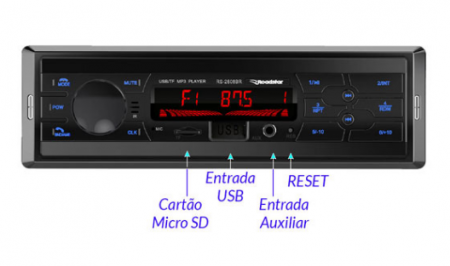 AUTO RÁDIO ROADSTAR FM RS-2608BR Plus