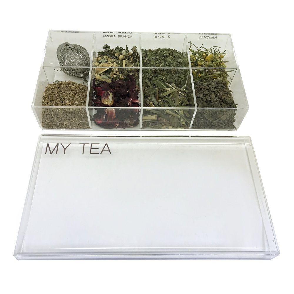 Caixa de Especiarias para Chá My Tea em Acrílico Média