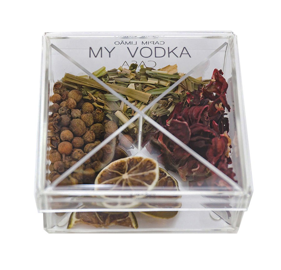 Caixa de Especiarias para Drinks My Vodka em Acrílico Pequena