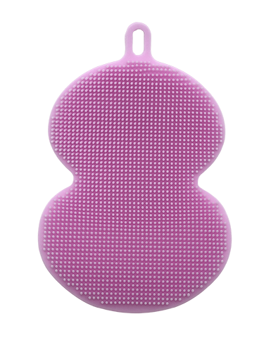 Esponja de Silicone Massageadora Rosa Oval