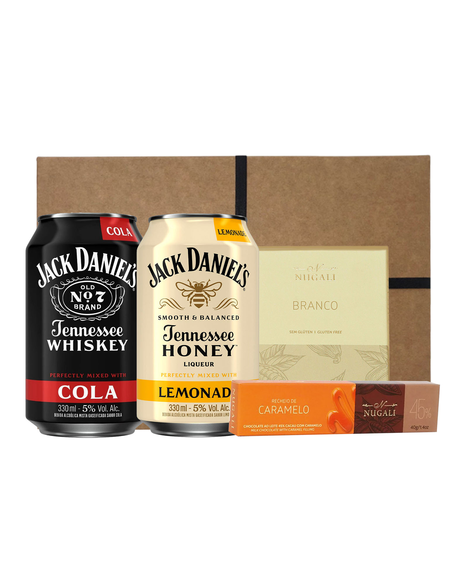 Kit de Presente Jack Daniels e Chocolates