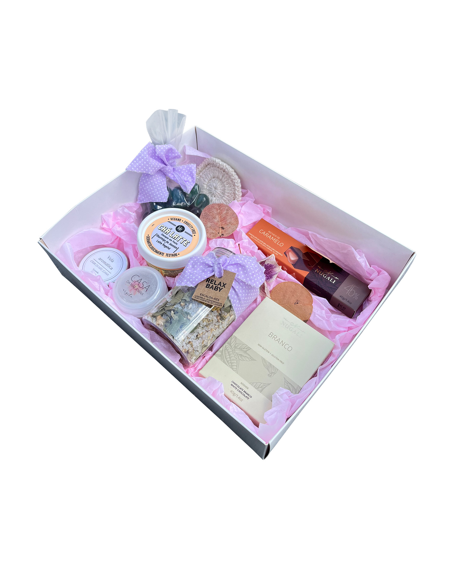 Kit Presente Self-Care Banho + Chocolates