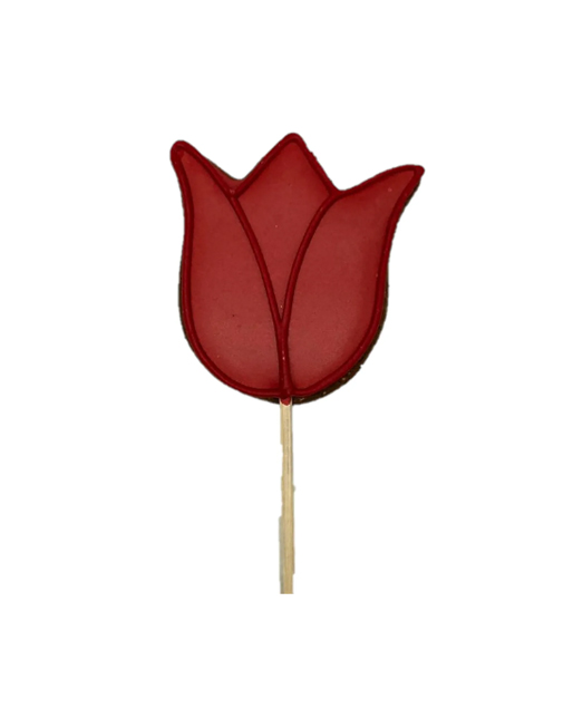 Pirulito Biscoito de Mel - Tulipa Vermelha