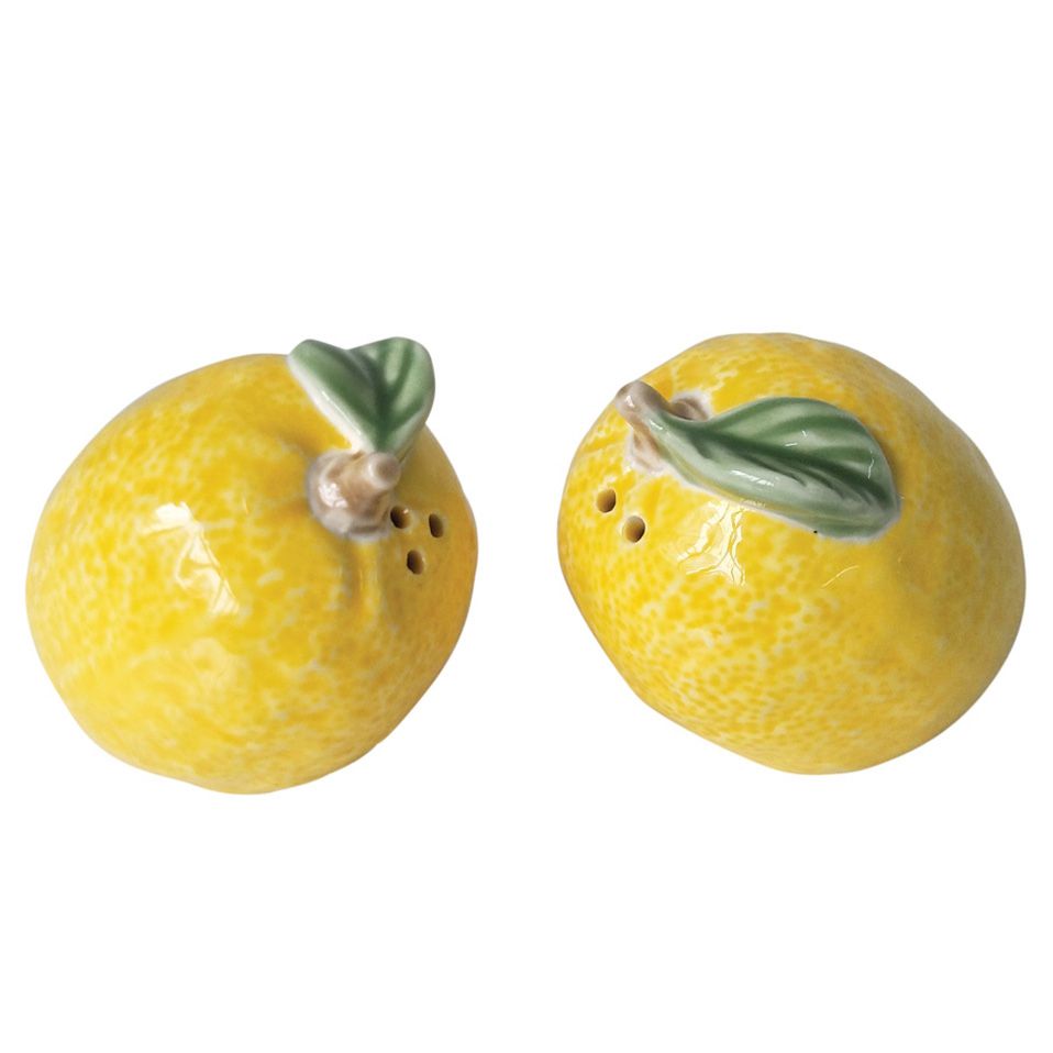 Saleiro e Pimenteiro de Limão Siciliano Amarelo