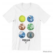 Camiseta GRAND SLAM GLOBES  >> MASCULINA