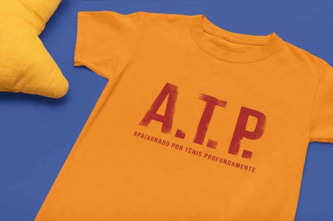 Camiseta ATP (APAIXONADO POR TÊNIS PROFUNDAMENTE) >>  2 a 14 anos