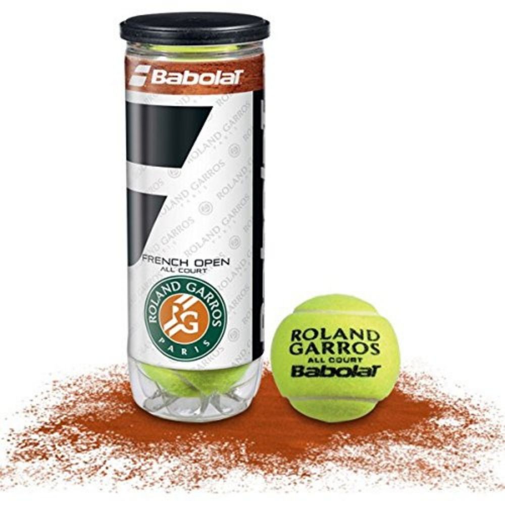 Bolas de Tênis Babolat Roland Garros All Court - Pack com 6 Tubos