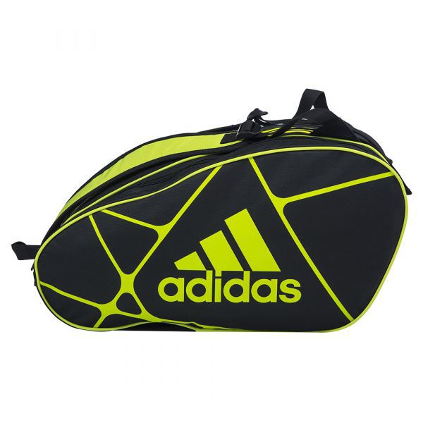 Raqueteira de Beach Tennis Adidas Control 1.9 x7 - Preta com Verde Limão