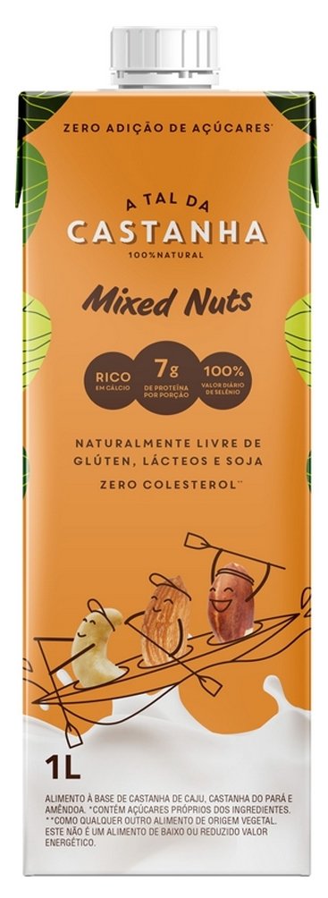 Bebida Vegetal Mixed Nuts 1l - A TAL DA CASTANHA - Foto 0