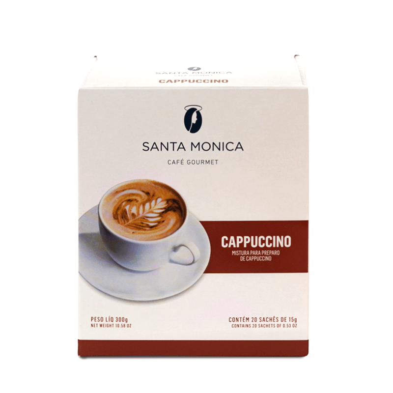 Cappuccino Monodose Display com 20 sachês 300g- SANTA MONICA - Foto 0
