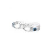Óculos de Natação Aqua Sphere Mako Transpartente e Presilha Turquesa - Lente Transparente
