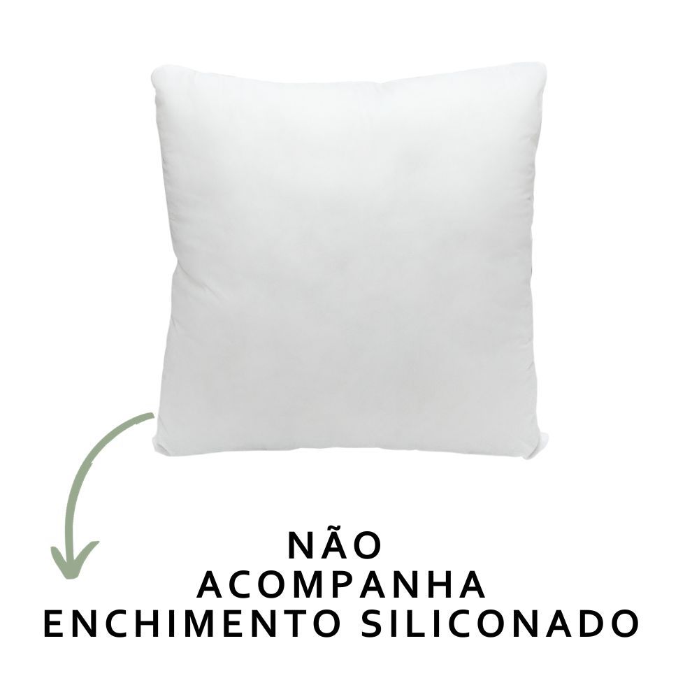 Capa de Almofada Decorativa Quadrada Tricot Algodão Tamanduá Fauna Brasileira