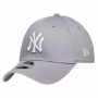 Boné New Era Aba Curva 3930 MLB NY Yankees Colors Cinza