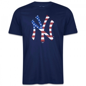 Camiseta New Era MLB NY Yankees Core USA Marinho