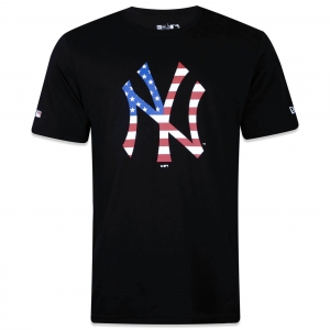Camiseta New Era MLB NY Yankees Core USA Preto
