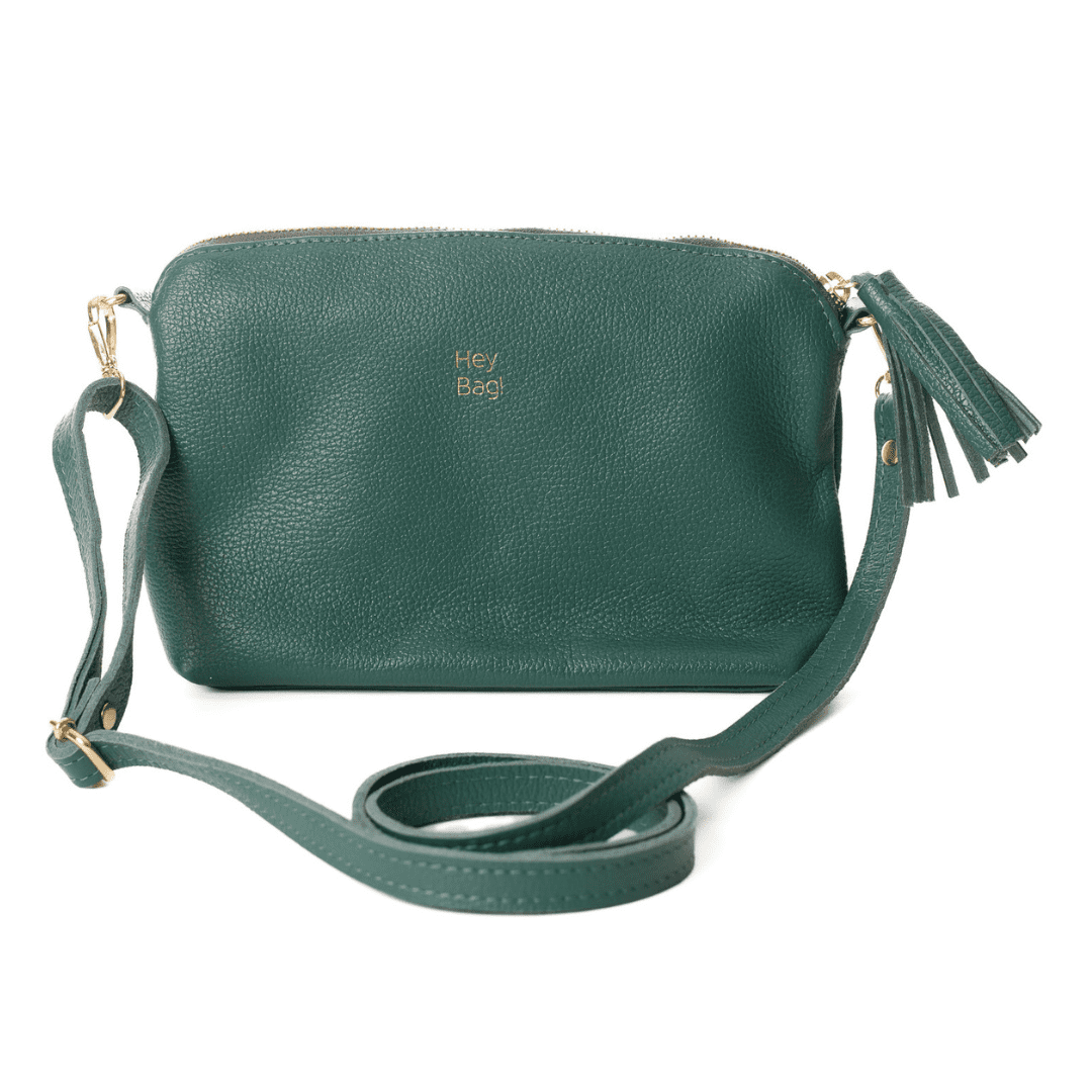 Bolsa de Couro Pequena Gabi Bag Verde