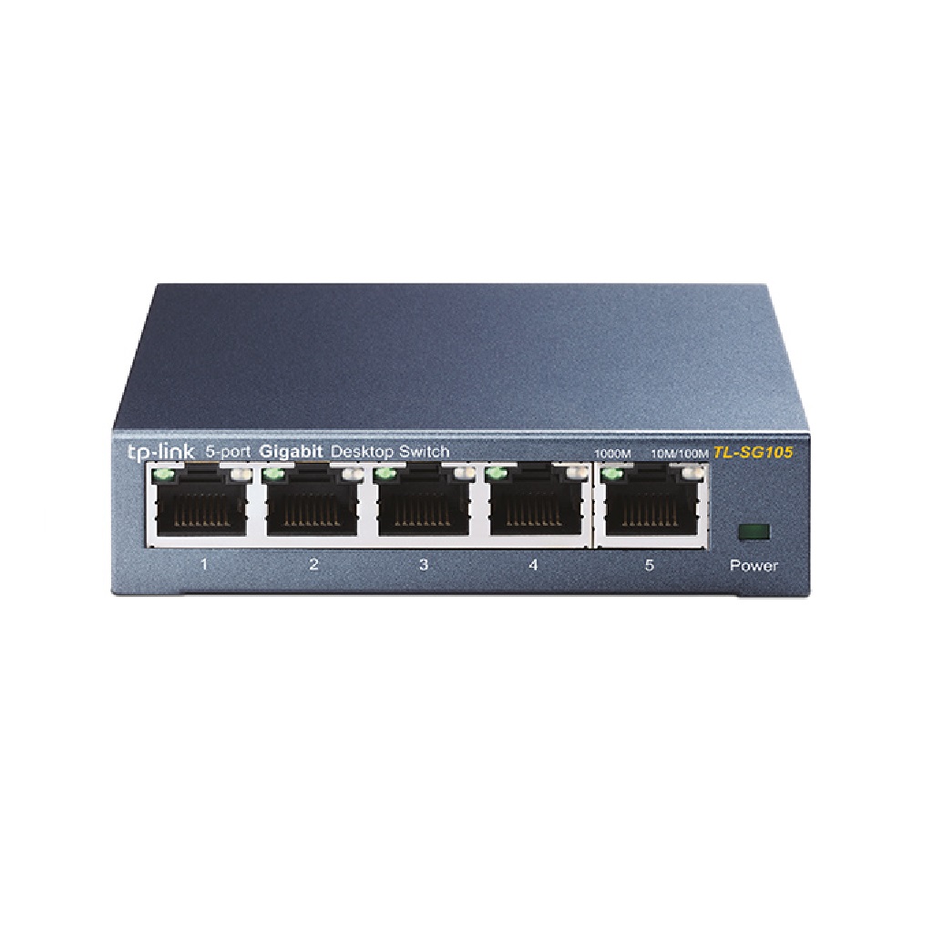 Switch TP-Link TL-SG105 5 Portas RJ-45 Gigabit 10/100/1000 Mbps