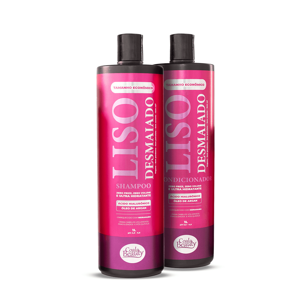 Beauty Kit Shampoo + Cond. Coala Liso Desmaiado 1 L