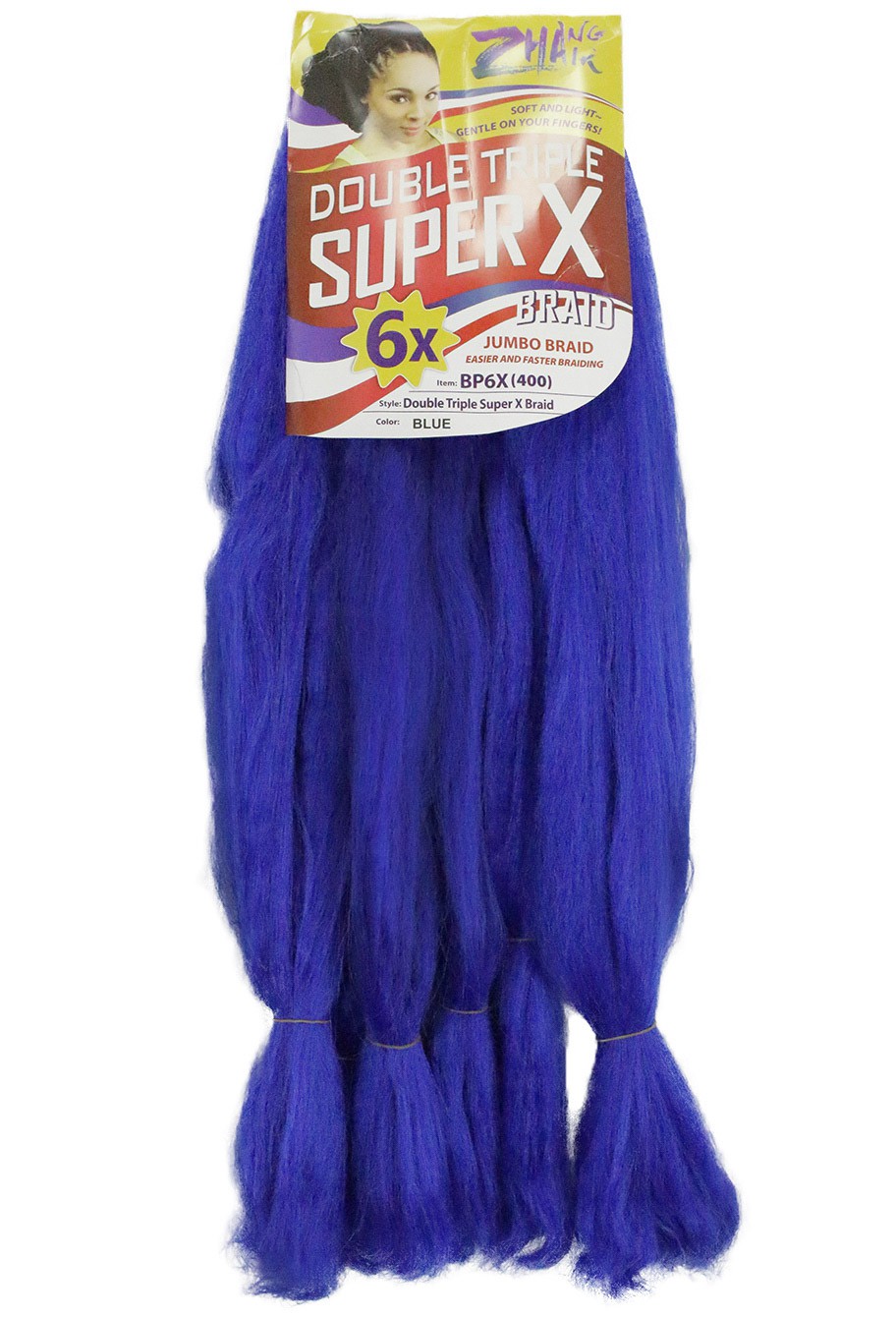 Cabelo Sintético - Zhang hair jumbo - Super X (400g) - Cor: Azul