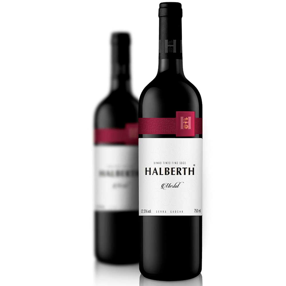 Vinho Tinto Fino Seco Merlot 750ml - Halberth
