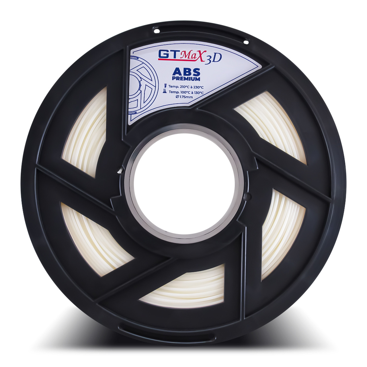 Filamento ABS - Natural - Premium - GTMax 3D - 1.75mm - 1KG
