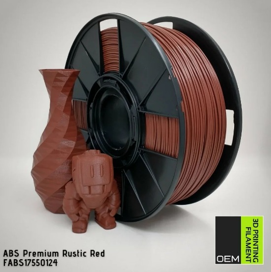 Filamento ABS Premium - Telha - OEM 3DPF - 1.75mm - 1KG